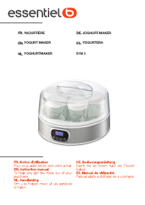 Handleiding Essentiel B EYM 3 Yoghurtmaker