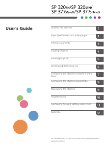 Manual Ricoh SP 377SFNw Multifunctional Printer