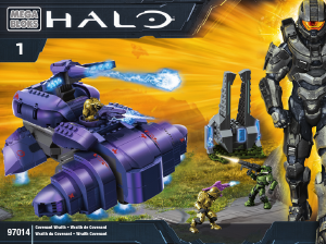 Manual Mega Bloks set 97014 Halo Covenant Wraith