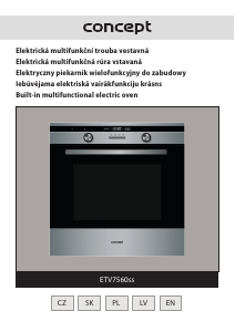 Manual Concept ETV7560SS Oven