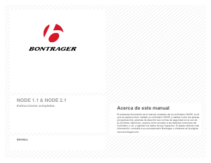 Manual de uso Bontrager Node 1.1 Ciclocomputador