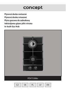 Rokasgrāmata Concept PDV7230BC Plīts virsma