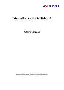 Manual QOMO QWB888 Interactive Whiteboard