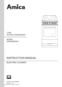 Manual Amica 508CE2MSW/1 Range