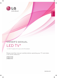 Manual LG 29MA73D-PZ LED Monitor