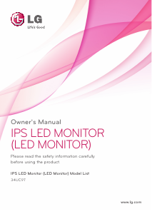 Manual LG 34UC97-S LED Monitor