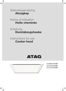 Manual ATAG CU90554TMM Cooker Hood