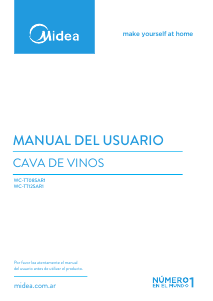 Manual de uso Midea WC-TT12SAR1 Vinoteca