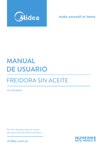 Manual de uso Midea AF-M125BAR1 Freidora
