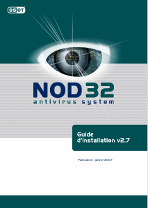 Mode d’emploi ESET NOD 32 Antivirus 2.7