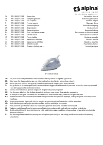 Manuale Alpina SF-1300 Ferro da stiro