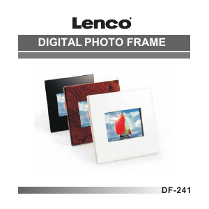 Manual Lenco DF-241 Digital Photo Frame