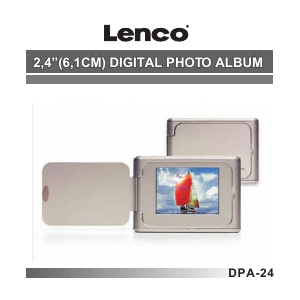 Manual Lenco DPA-24 Digital Photo Frame