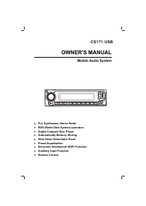 Manual Lenco CS-171 Car Radio