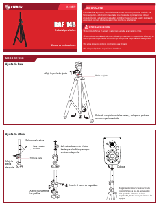 Manual de uso Steren BAF-145 Trípode