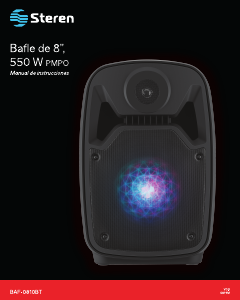 Manual de uso Steren BAF-0810BT Altavoz