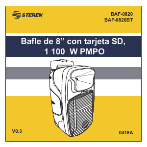 Manual Steren BAF-0820BT Speaker