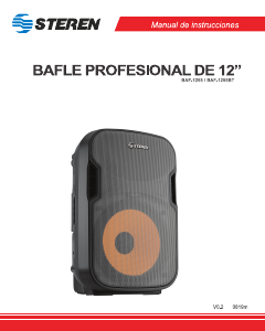 Manual de uso Steren BAF-1255BT Altavoz