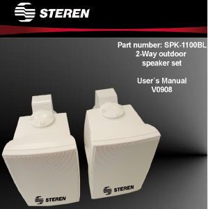 Manual Steren SPK-1100BL Speaker