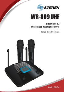 Manual de uso Steren WR-809 UHF Micrófono