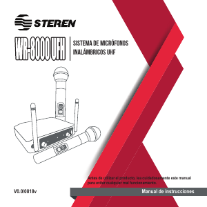 Manual de uso Steren WR-8000UHF Micrófono