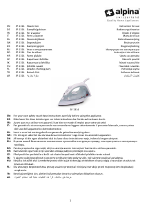 Manual Alpina SF-1314 Fier de călcat