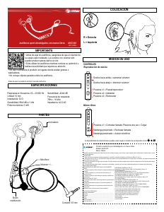 Manual de uso Steren AUD-348 Auriculares