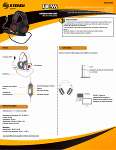 Manual Steren AUD-555 Headphone