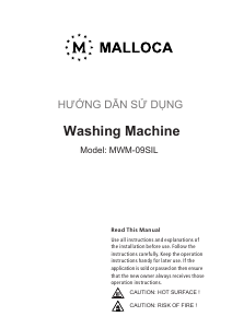 Hướng dẫn sử dụng Malloca MWM-09SIL Máy giặt