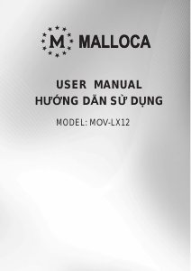 Hướng dẫn sử dụng Malloca MOV-LX12 Lò nướng