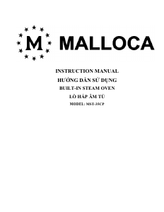 Hướng dẫn sử dụng Malloca MST-35CP Lò nướng