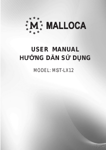 Hướng dẫn sử dụng Malloca MST-LX12 Lò nướng