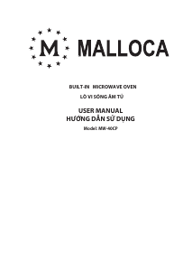 Manual Malloca MW-40CP Microwave