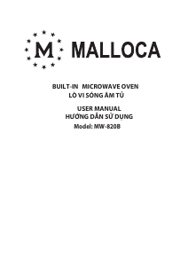 Manual Malloca MW-820B Microwave