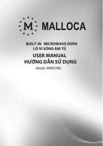 Hướng dẫn sử dụng Malloca MW-927BG Lò vi sóng