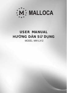 Hướng dẫn sử dụng Malloca MW-LX12 Lò vi sóng