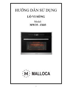 Hướng dẫn sử dụng Malloca MW35-IX03 Lò vi sóng