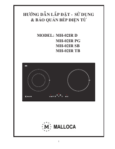 Hướng dẫn sử dụng Malloca MH-02IR LB Tarô
