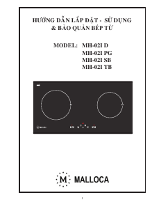 Hướng dẫn sử dụng Malloca MH-02IR SB Tarô