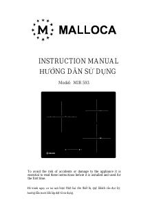 Handleiding Malloca MIR 593 Kookplaat