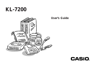 Manual Casio KL-7200 Label Printer