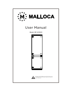 Handleiding Malloca MF-241BCD Koel-vries combinatie