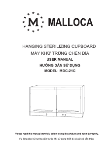 Manual Malloca MDC-21C Disinfection cabinet