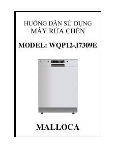 Hướng dẫn sử dụng Malloca WQP12-J7309E Máy rửa chén