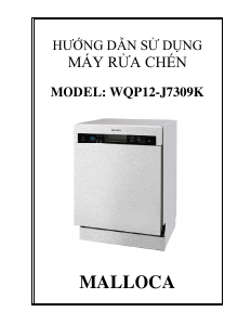 Hướng dẫn sử dụng Malloca WQP12-J7309K Máy rửa chén