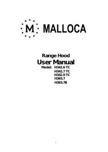 Manual Malloca H342 Cooker Hood