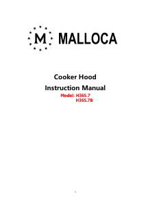 Handleiding Malloca H365 Afzuigkap