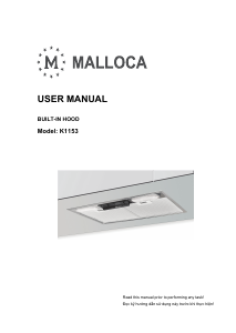 Handleiding Malloca K1153 Afzuigkap