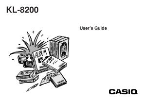 Manual Casio KL-8200 Label Printer