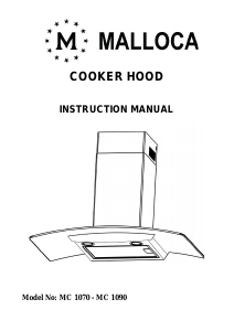 Manual Malloca MC 1070 Cooker Hood